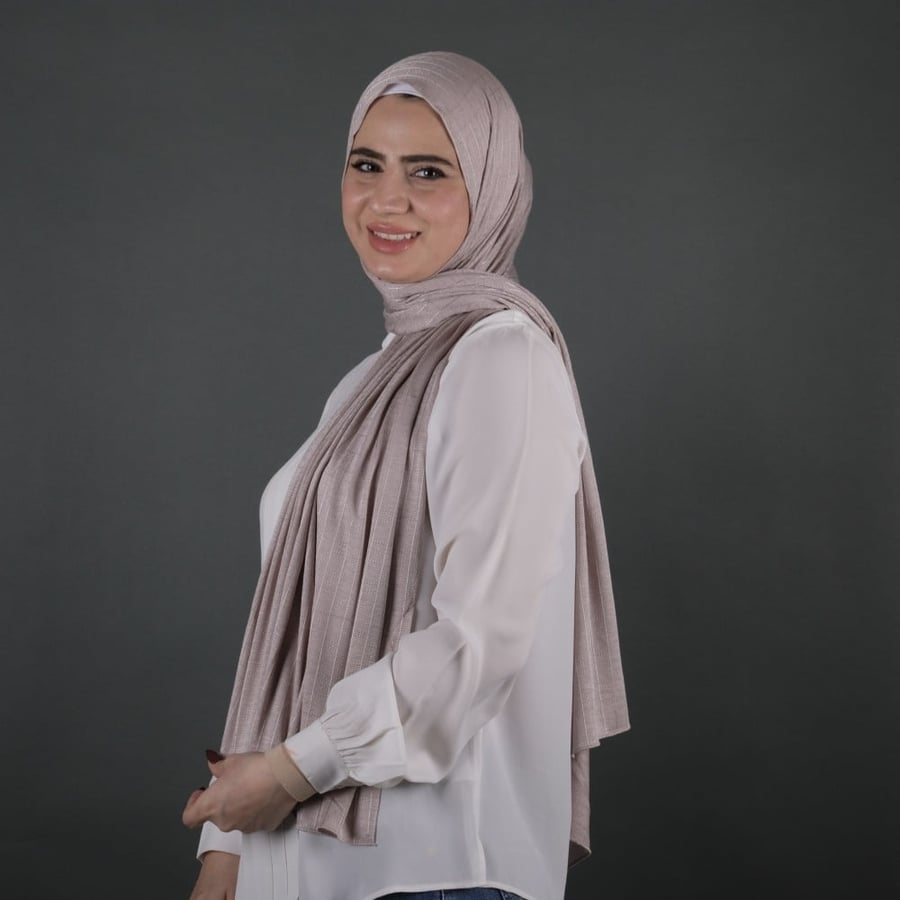 طرحة نايا قطن منقوش