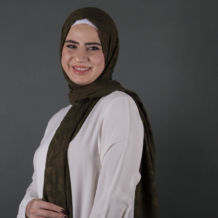 طرحة شيفون  مجكر شهري شال