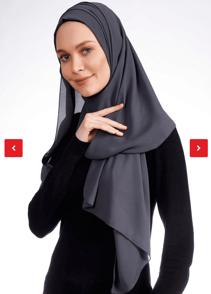 حجاب جاهز كريب خفيف و ثابت وسهل اللبس