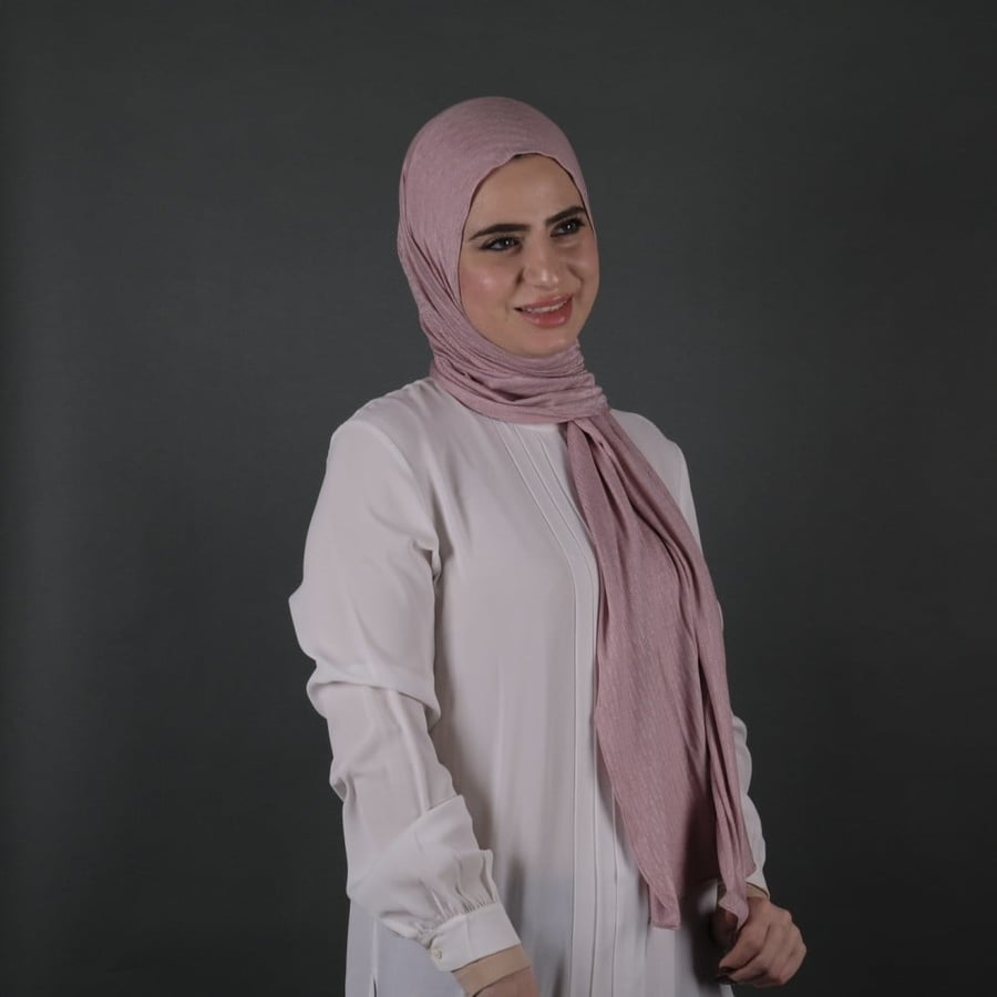 طرحة نايا قطن منقوش