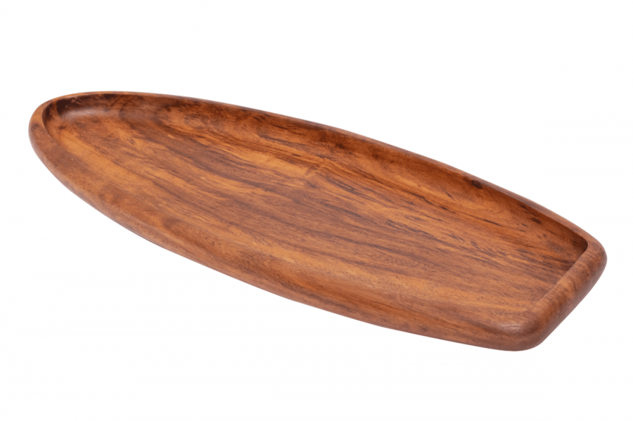 Oval serving tray