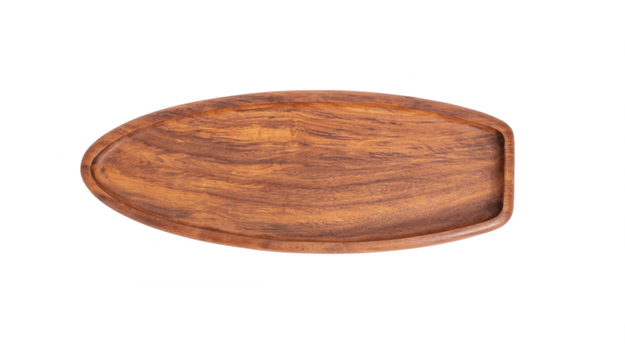Oval serving tray