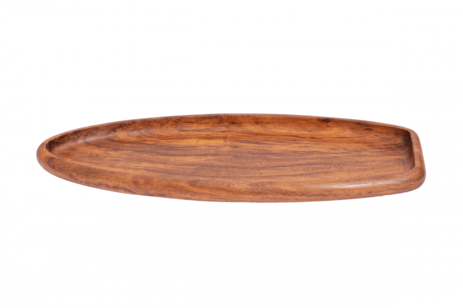 Oval serving tray