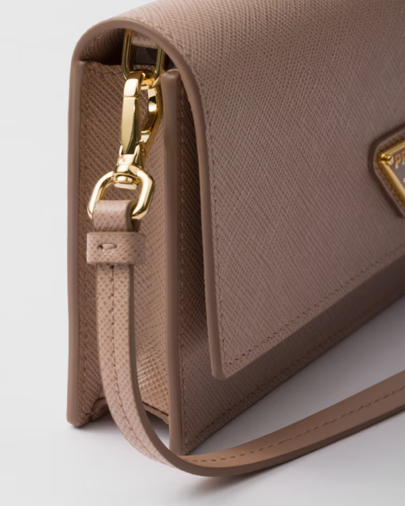 Prada | Saffiano leather mini-bag  |  Color:  Powder Pink
