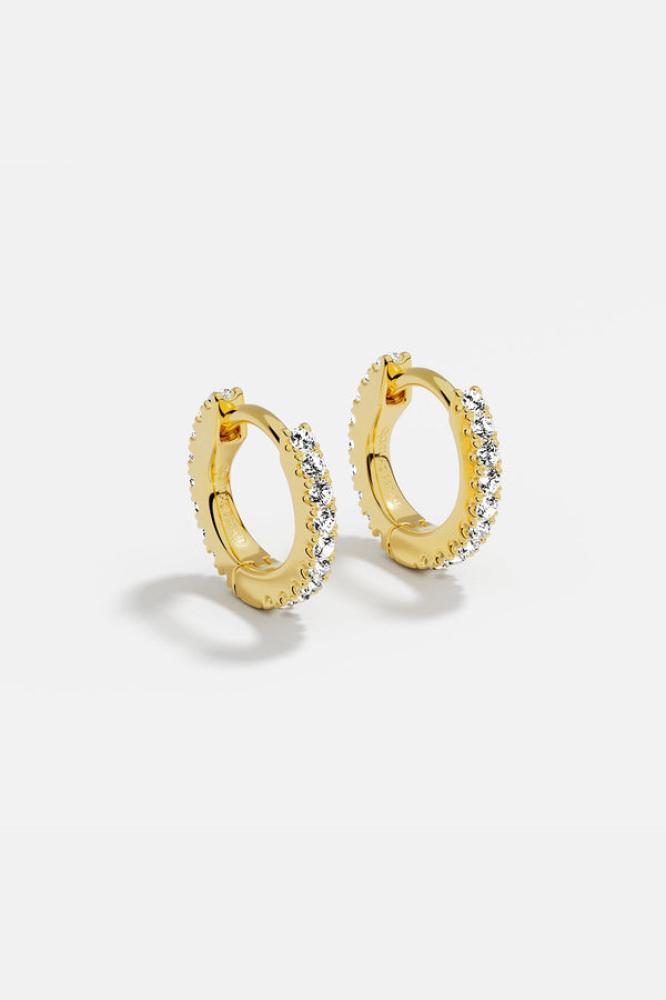 APM Monaco |  croisette  | 18k Yellow Gold Plated | حلق هوجي