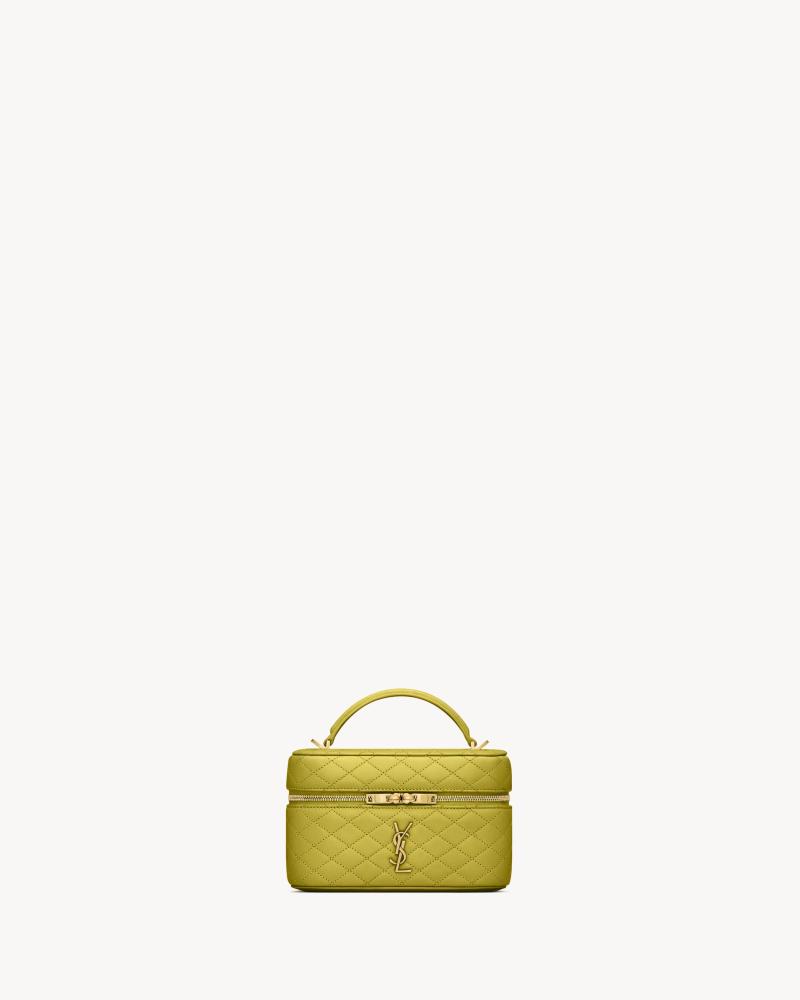 Saint Laurent | GABY lambskin vanity bag | DARK CHARTREUSE