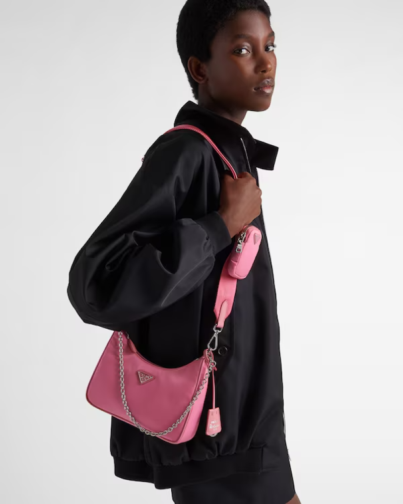 Prada | Prada Re-Edition 2005 Re-Nylon bag  |  Color:  Begonia Pink