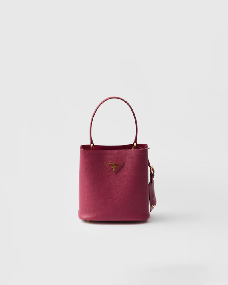 Prada | Prada Panier mini Saffiano leather bag | Color: Bruyere Pink