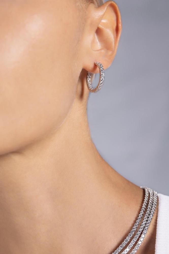 APM Monaco |  festival  | Sterling Silver | أقراط مستديرة من Pavé