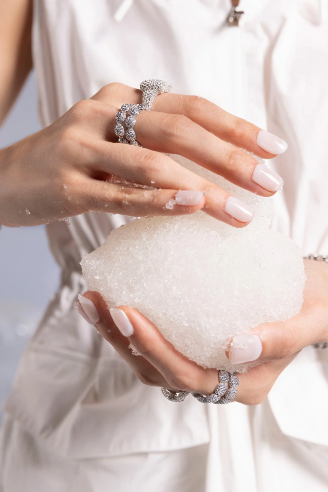 APM Monaco |  hiver   | Sterling Silver | خاتم Flocons de Neige
