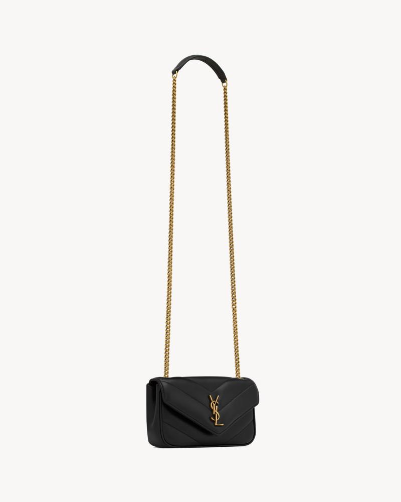 Saint Laurent | LOULOU MINI IN LAMBSKIN | BLACK