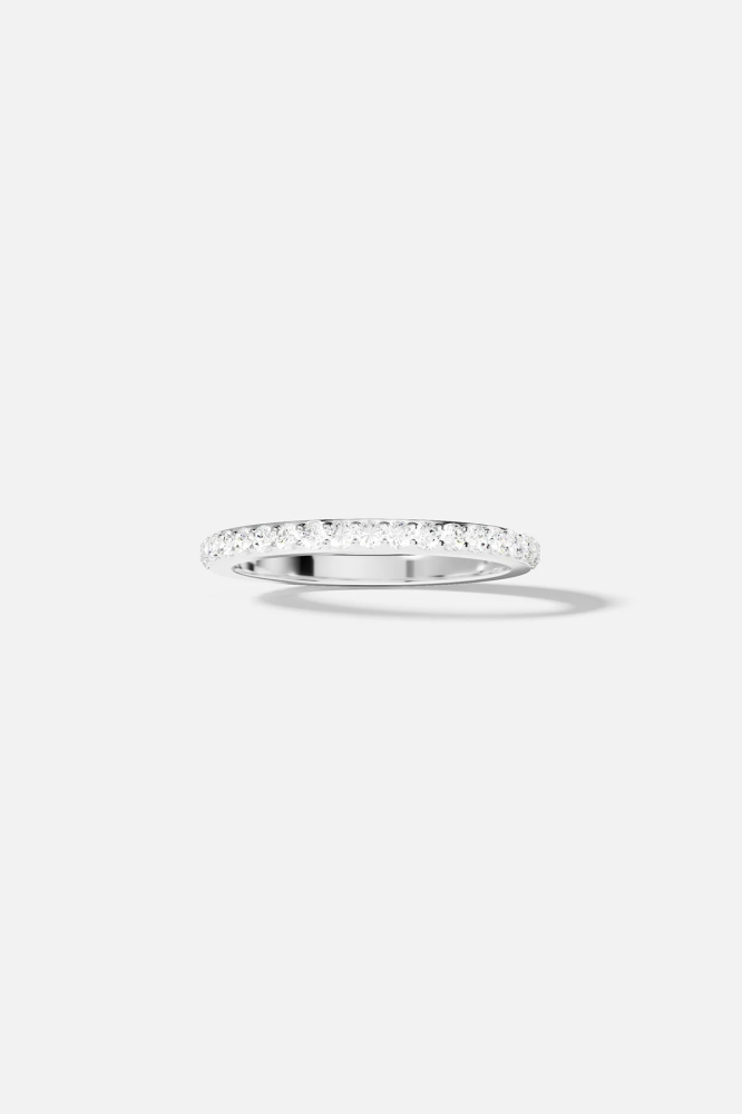 APM Monaco | croisette | Sterling Silver | خاتم Pavé خطي