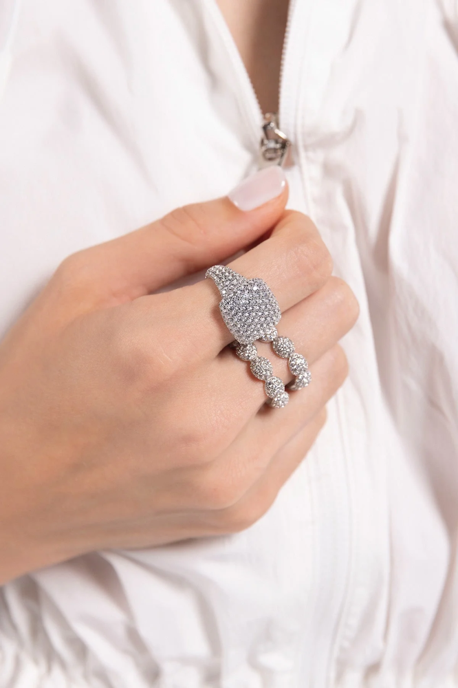 APM Monaco | hiver | Sterling Silver | خاتم Flocons de Neige مميز