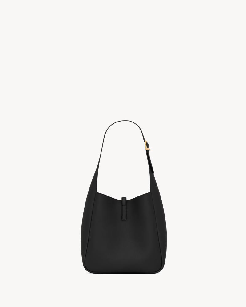Saint Laurent | THE 5 TO 7 SMALL SOFT IN GRAINED LEATHER | BLACK