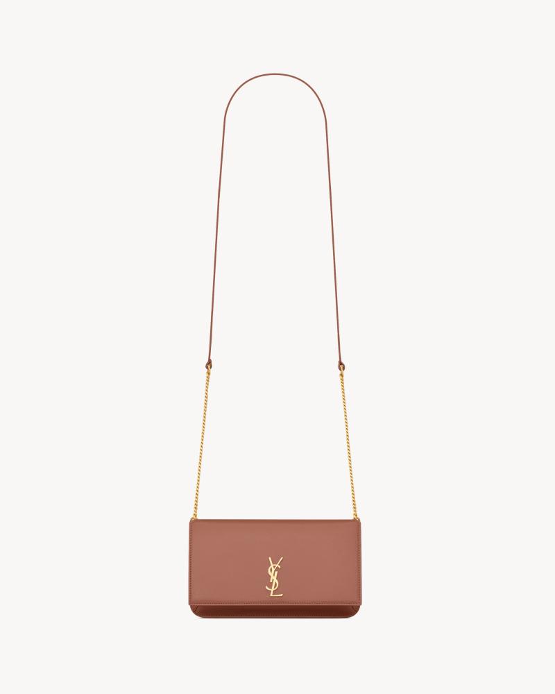 Saint Laurent | CASSANDRE LEATHER PHONE CASE | BARELY PINK