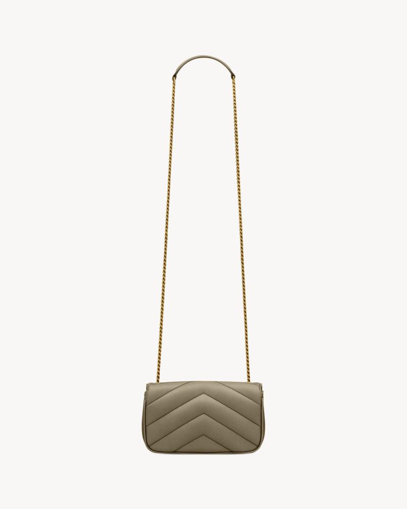 Saint Laurent | LOULOU MINI IN LAMBSKIN | DARK STRONG MOSS