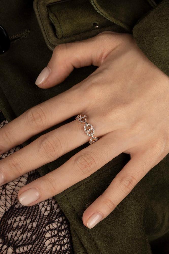 APM Monaco |   yacht club |18k Rose Gold Plated | خاتم مايلي مارين
