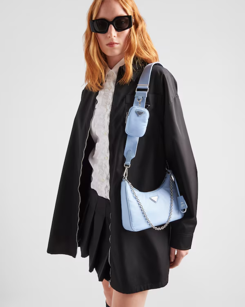 Prada | Prada Re-Edition 2005 Re-Nylon bag  |  Color:  Light Blue