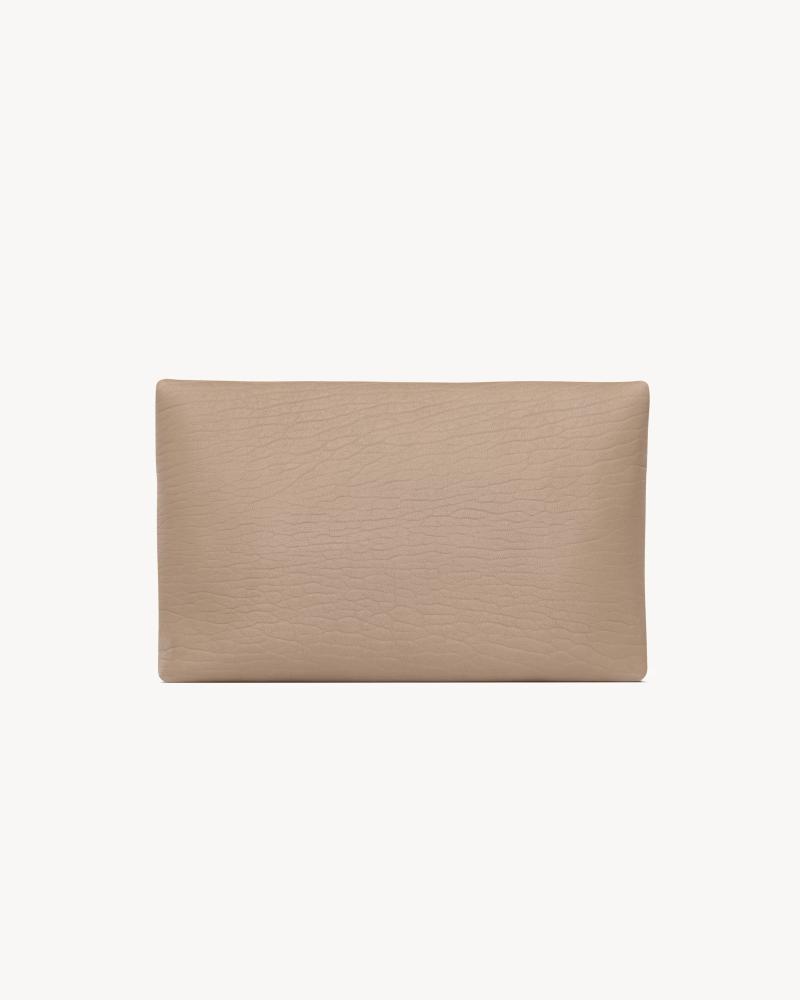 Saint Laurent | CASSANDRE large lambskin envelope clutch | DUSTY GREY
