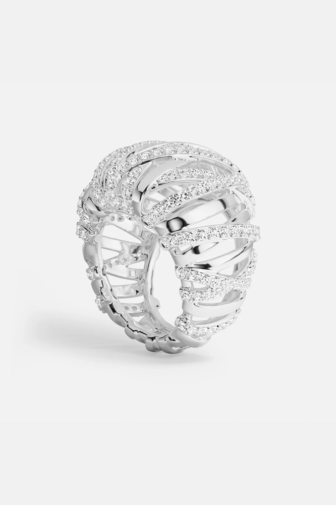 APM Monaco |  hiver   | Sterling Silver | خاتم ستيتمنت Enlacé