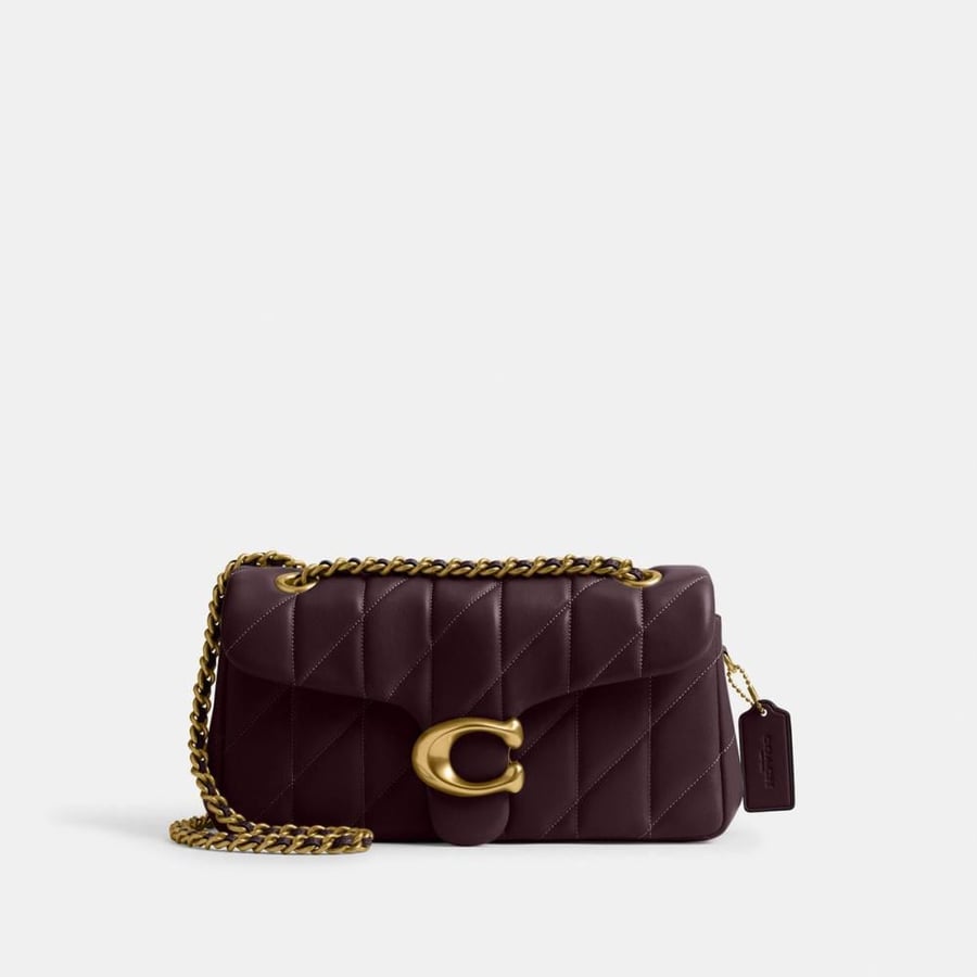 Coach | Tabby Shoulder Bag 26 With Quilting | Color: B4/Black Currant