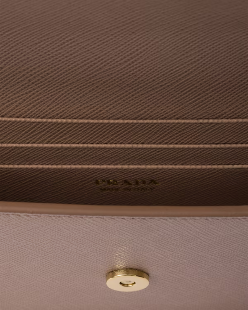 Prada | Saffiano leather mini-bag  |  Color:  Powder Pink