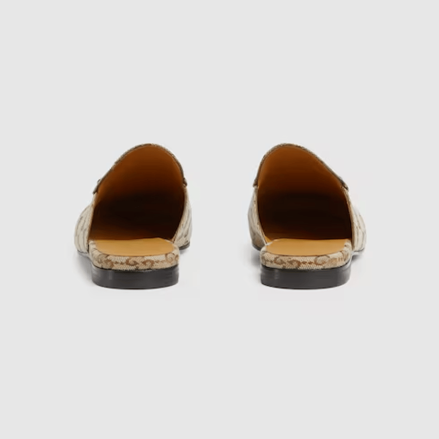 Gucci | Women's Princetown slipper | beige and ebony Orignal GG canvas