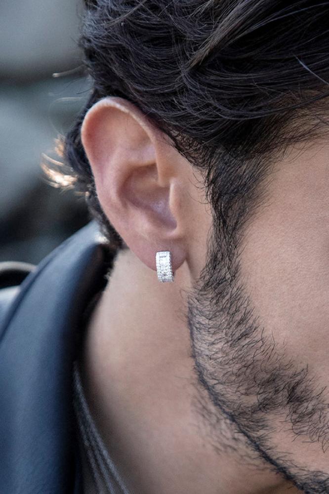APM Monaco |  festival  | Sterling Silver | حلق مستدير مرصع بالغ الصغر