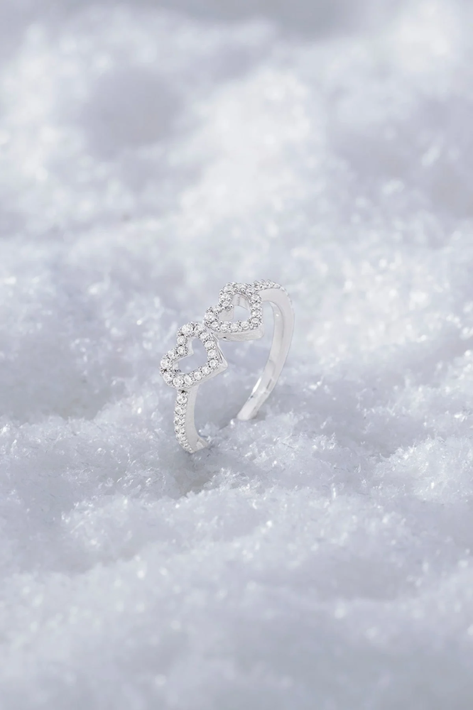APM Monaco |  hiver   | Sterling Silver | خاتم على شكل قلب