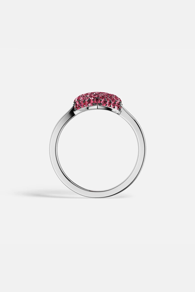 APM Monaco |  hiver   | Sterling Silver | خاتم على شكل قلب فوشيا
