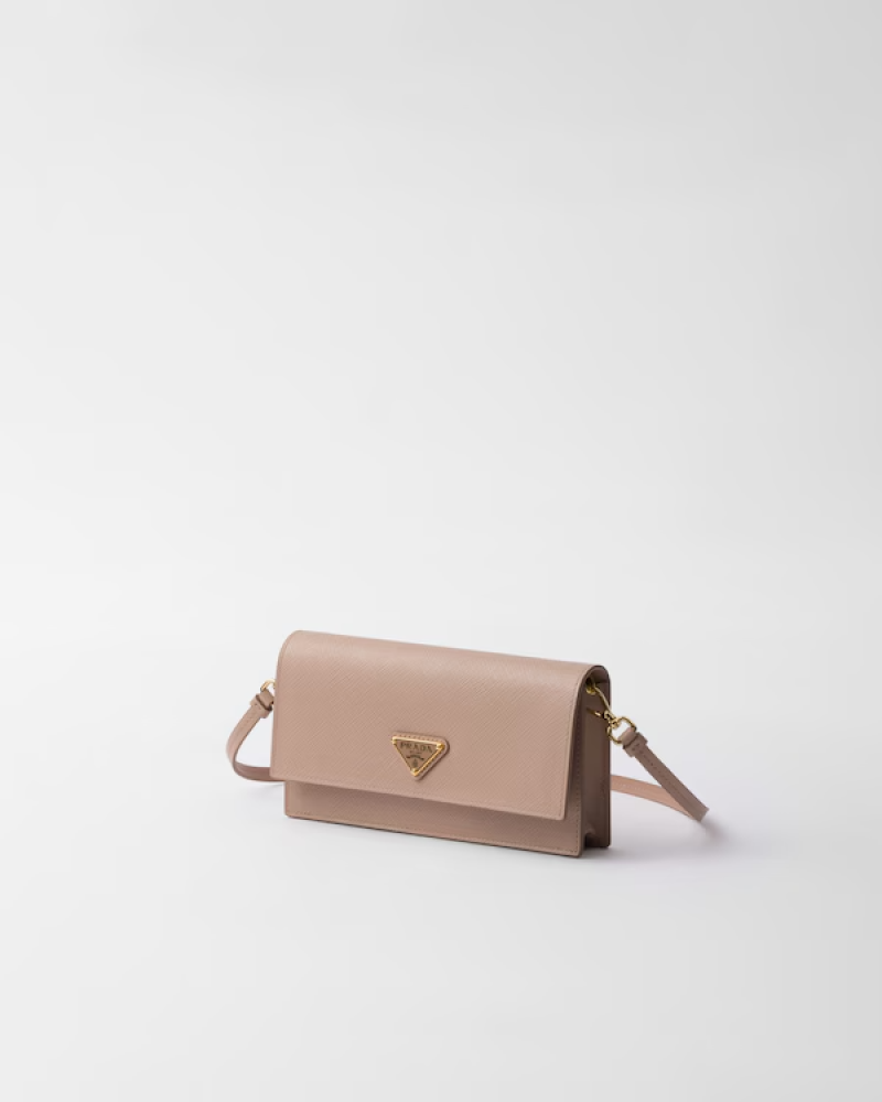 Prada | Saffiano leather mini-bag  |  Color:  Powder Pink