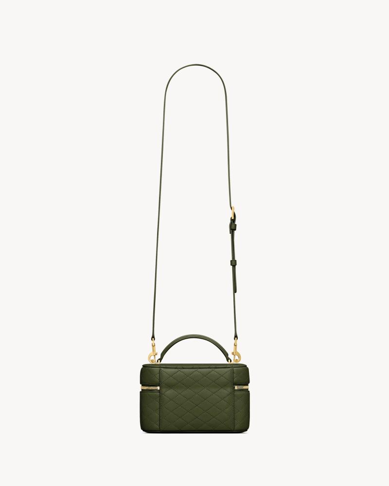 Saint Laurent | GABY lambskin vanity bag | OLIVE WOOD