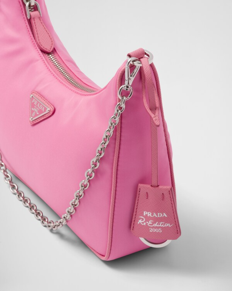 Prada | Prada Re-Edition 2005 Re-Nylon bag  |  Color:  Begonia Pink