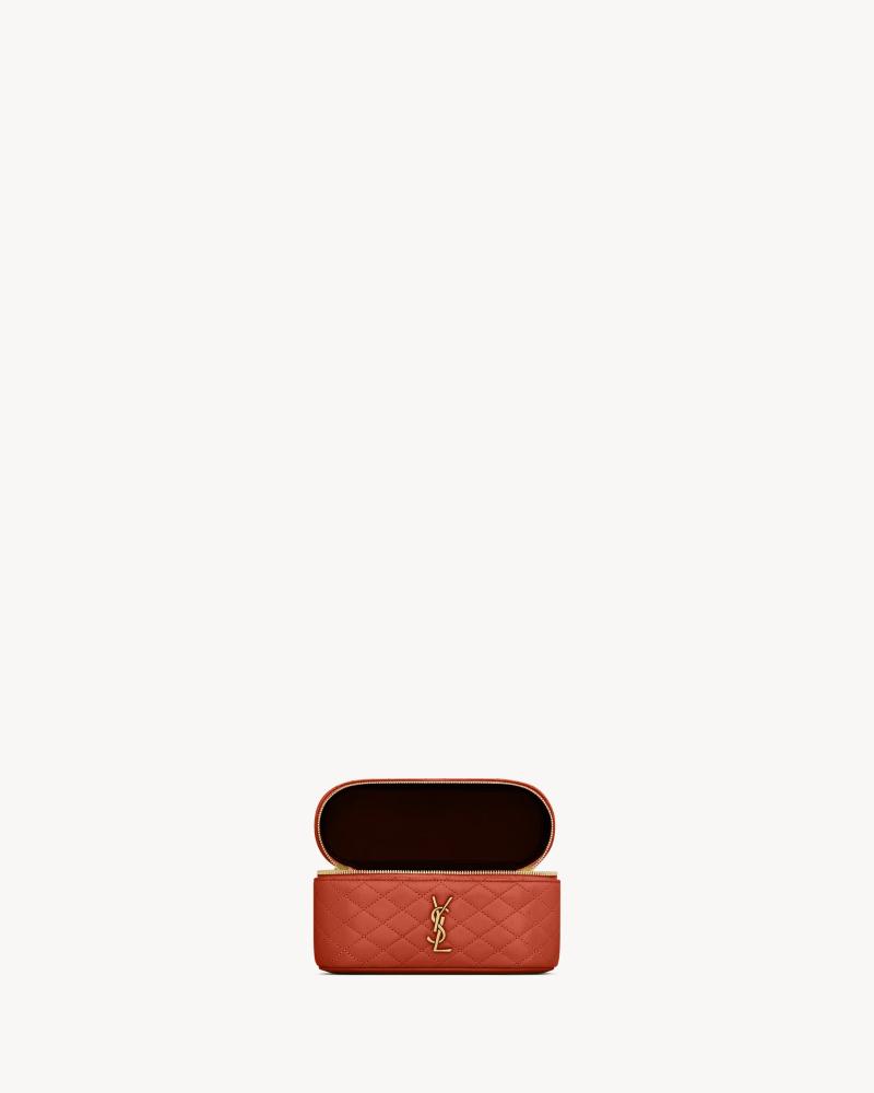 Saint Laurent | GABY lambskin vanity bag | DARK MANDARIN