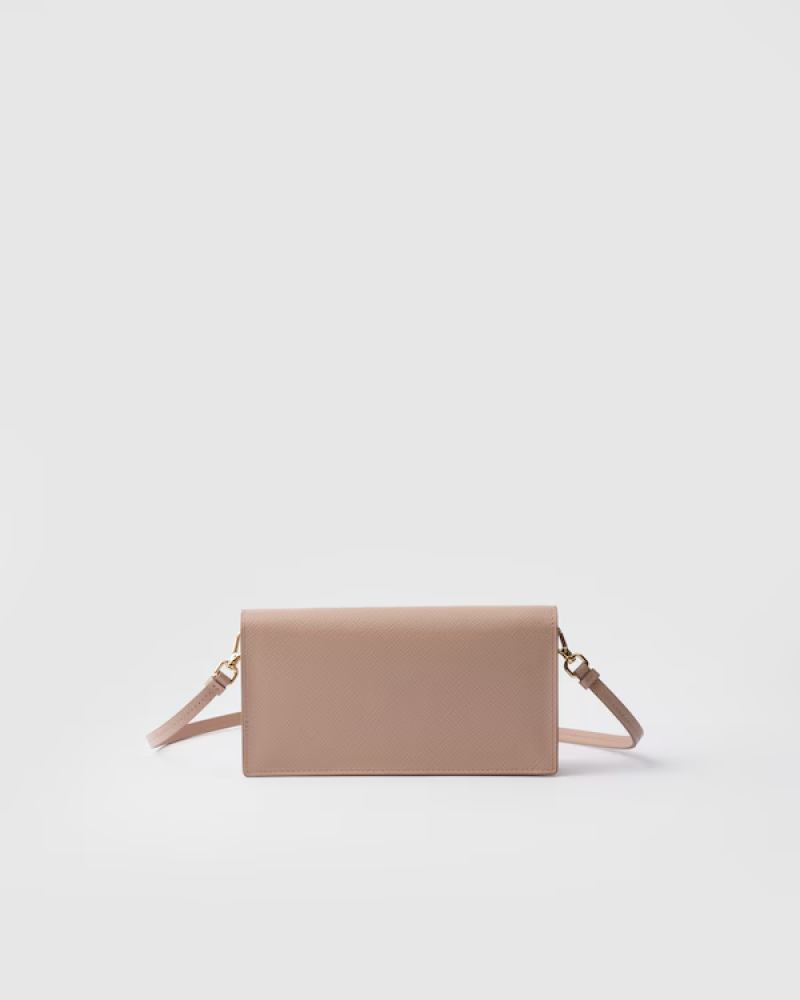 Prada | Saffiano leather mini-bag  |  Color:  Powder Pink