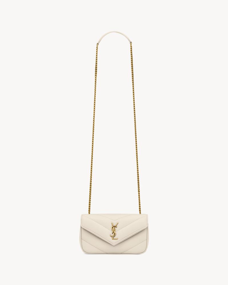 Saint Laurent | LOULOU MINI IN LAMBSKIN | VINTAGE WHITE