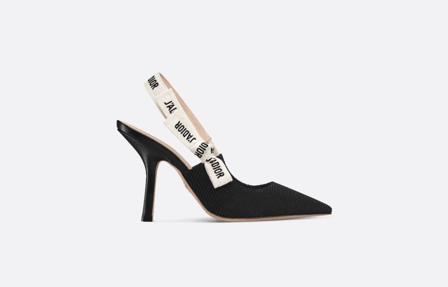 Dior | J'Adior Slingback Pump | Black Technical Fabric