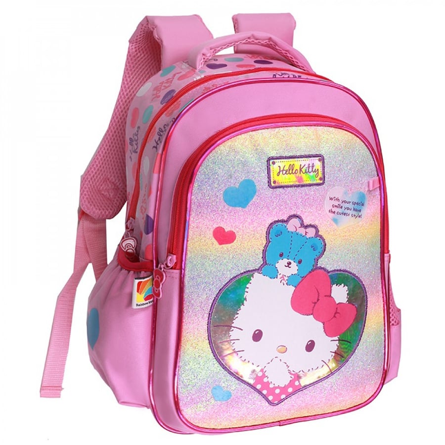 شنطة ظهر 17 انش وردي مع مقلمية - هيلوكيتي Hello Kitty Backpack
