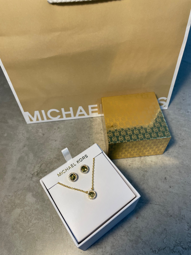 Michael Kors necklace and earrings set