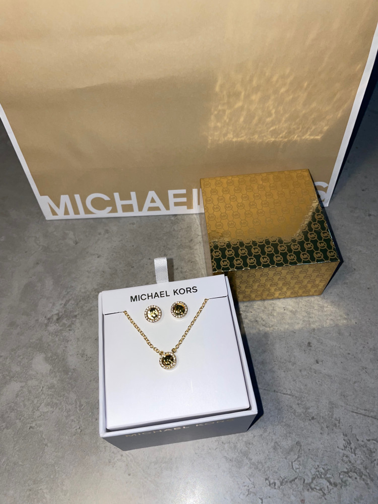 Michael Kors necklace and earrings set