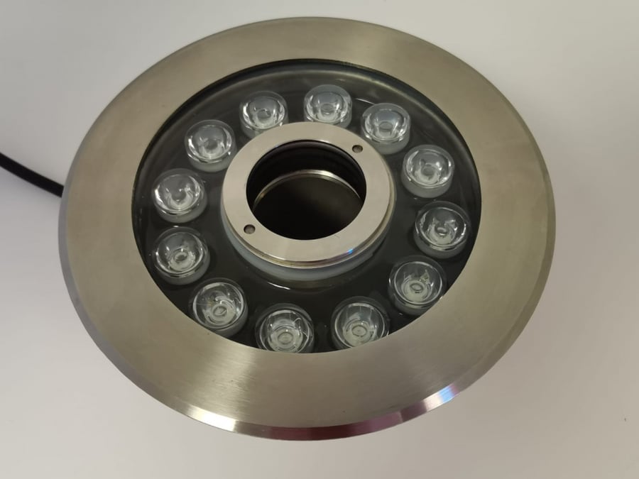إضاءة نوافير  ملونة  RGB     LED 12W. ضمان سنه استبدال