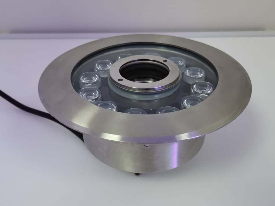 إضاءة نوافير  ملونة  RGB     LED 12W. ضمان سنه استبدال