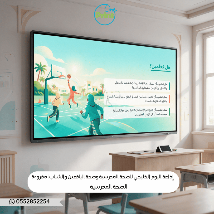إذاعة اليوم الخليجي للصحة المدرسية وصحة اليافعين والشباب | المرحلة المتوسطة والثانوية /بنات