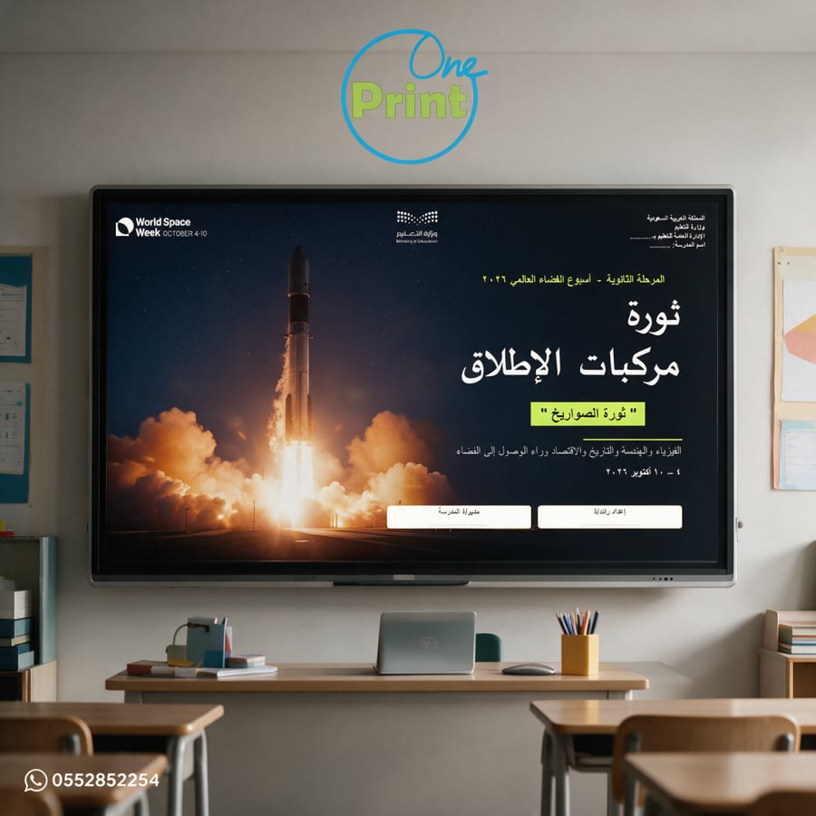 أسبوع الفضاء العالمي 2026 | مركبات الإطلاق الفضائية وتطوراتها عرض تعليمي للمرحلة الثانوية