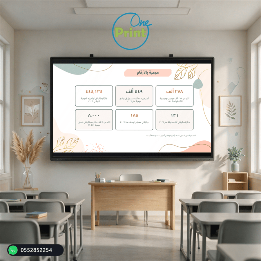 عرض تعريفي عن موهبة تصميم زيتي