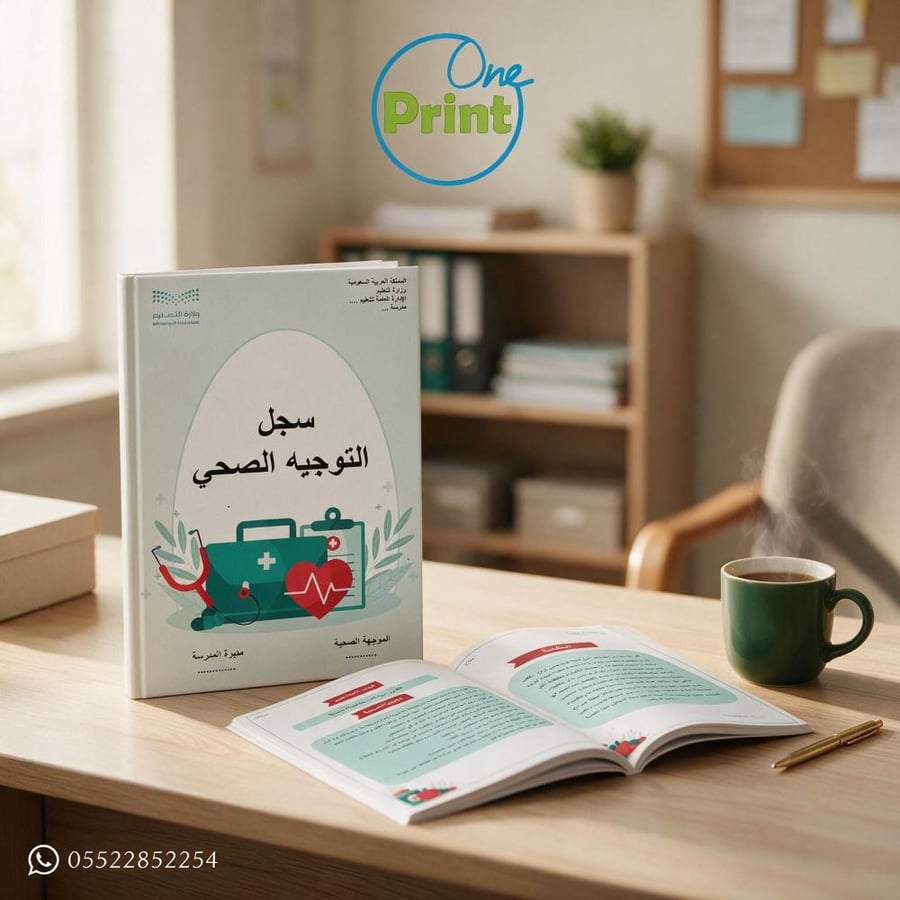 سجل التوجيه الصحي المدرسي الشامل للعام 1448هـ  نموذج أخضر فاتح بنات