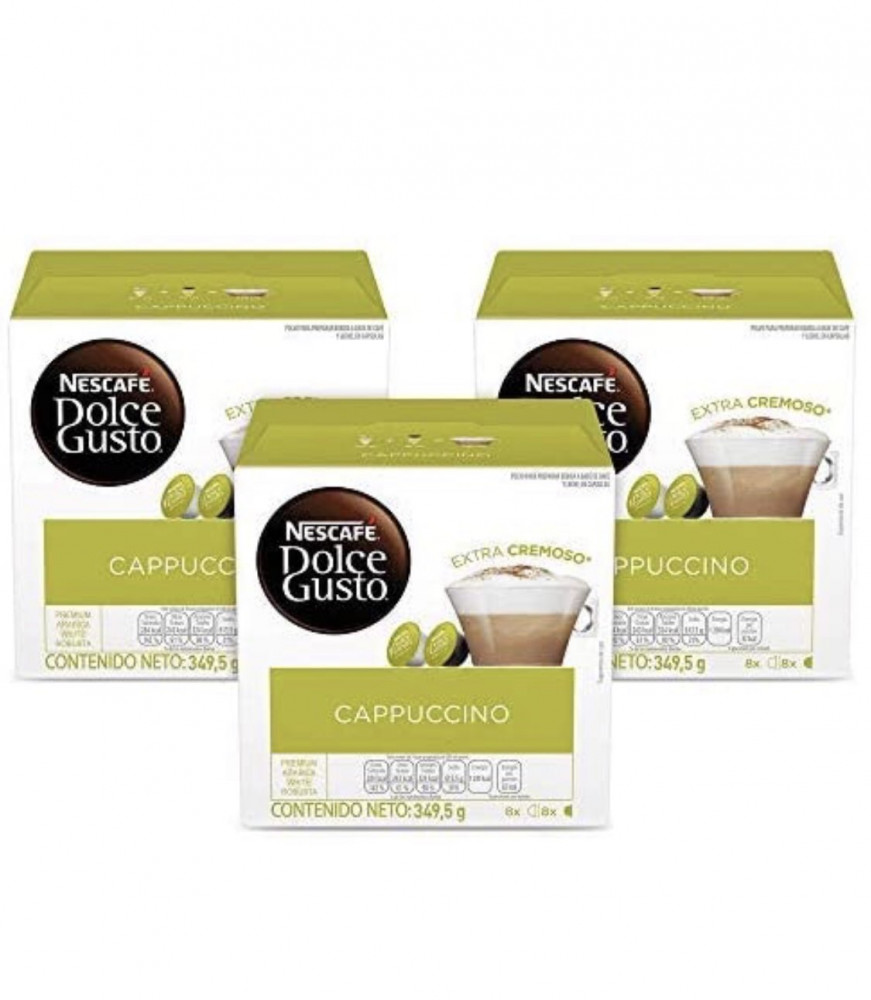 كبسولات كابتشينو ثلاث علب Dolce Gusto Cappuccino