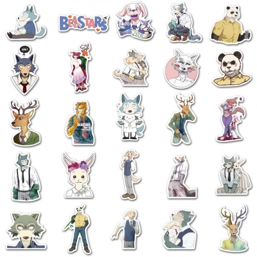 ملصقات 50 قطعة | Beastars