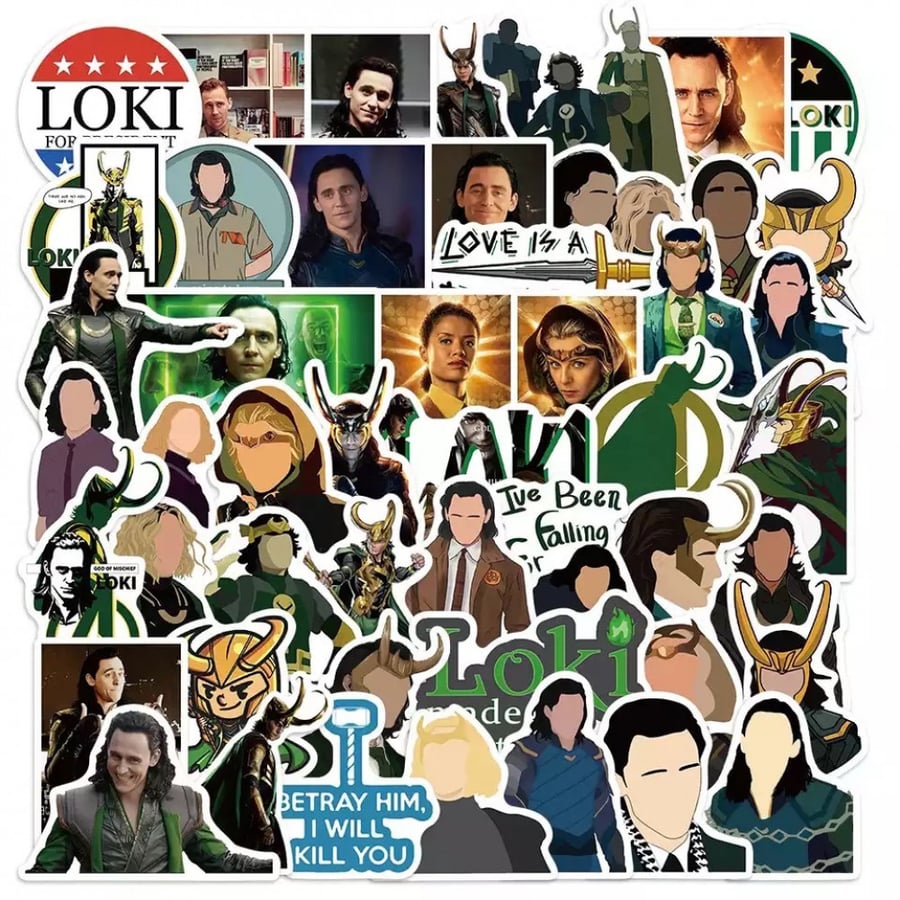 ستيكر 50 قطعة | Loki