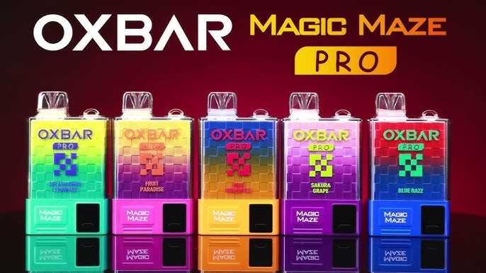 OXBAR PRO سحبة سيجارة اوكسبار برو 10000 شفطة 50 نيكوتين عدة نكهات استخدام مره واحد من شركة اوكسا